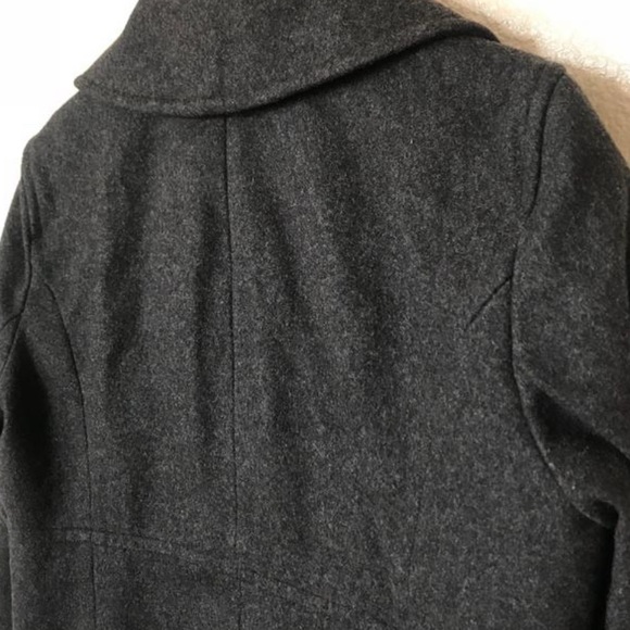 Michael Kors Grey Wool Blend Pea Coat - Picture 4 of 15